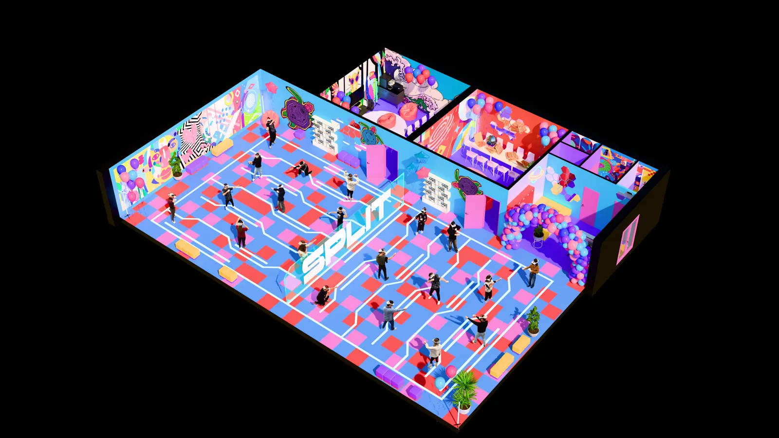 FULL Arena 3D yerleşim görseli